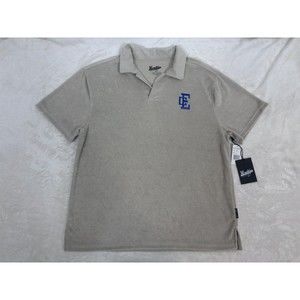 Brooklyn Cloth Short Sleeve Polo Mens Medium MSRP $40 Terry Velour Like Shirt